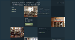 Desktop Screenshot of bemidjifurnituremattressoutlet.com