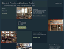 Tablet Screenshot of bemidjifurnituremattressoutlet.com